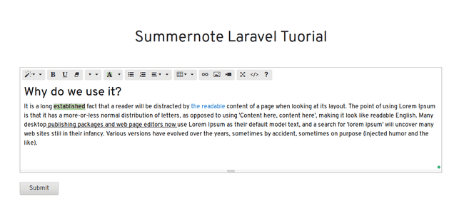 summernote_laravel_tutorial