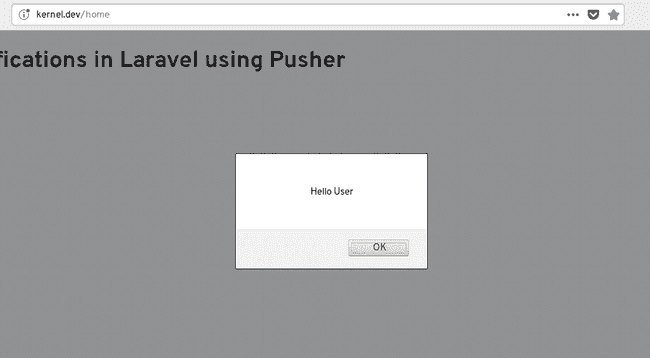 Real-time notifications in Laravel using Pusher_output